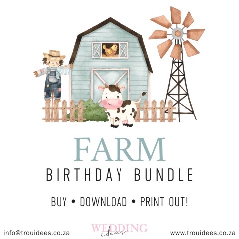 Farm (Boy) Children’s Party Stationery